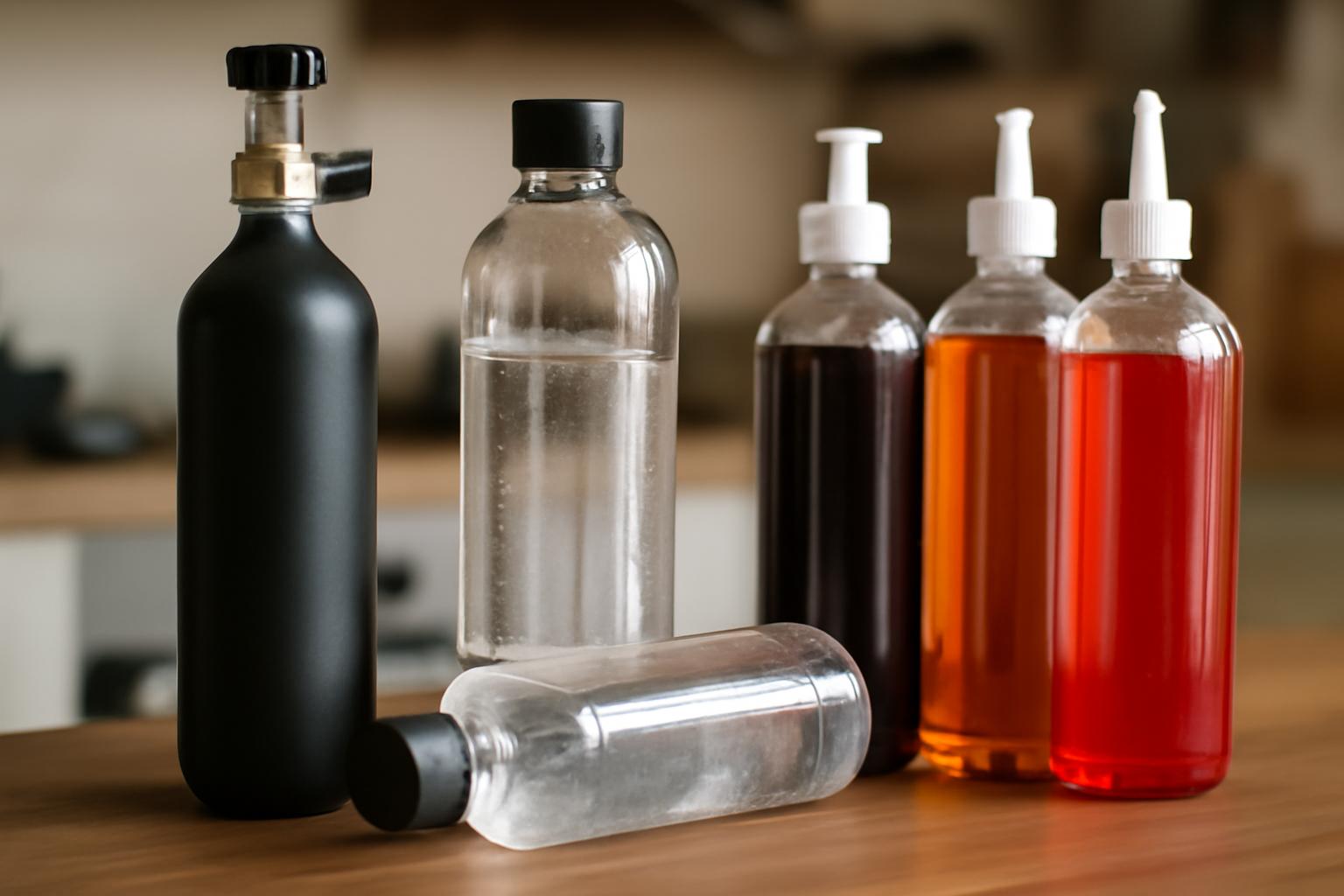 Akcesoria do saturatorów: CO2, butelki i syropy