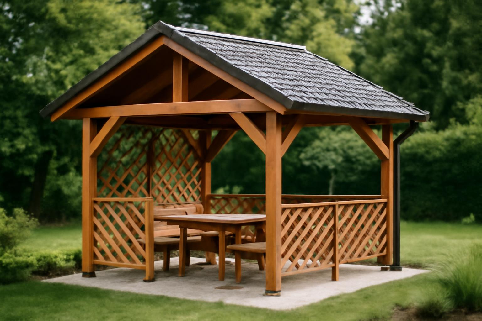 Altana ogrodowa do 35 m²: formalności, materiały, wykonanie
