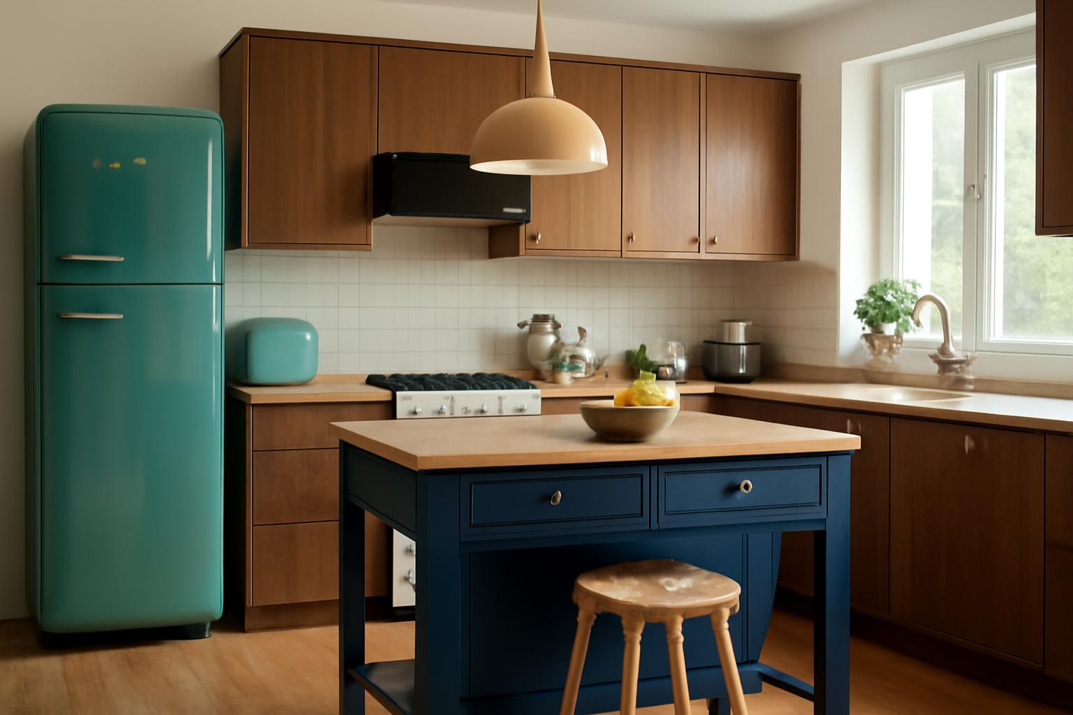 Kuchnia modern retro z wyspą – cechy i projekt