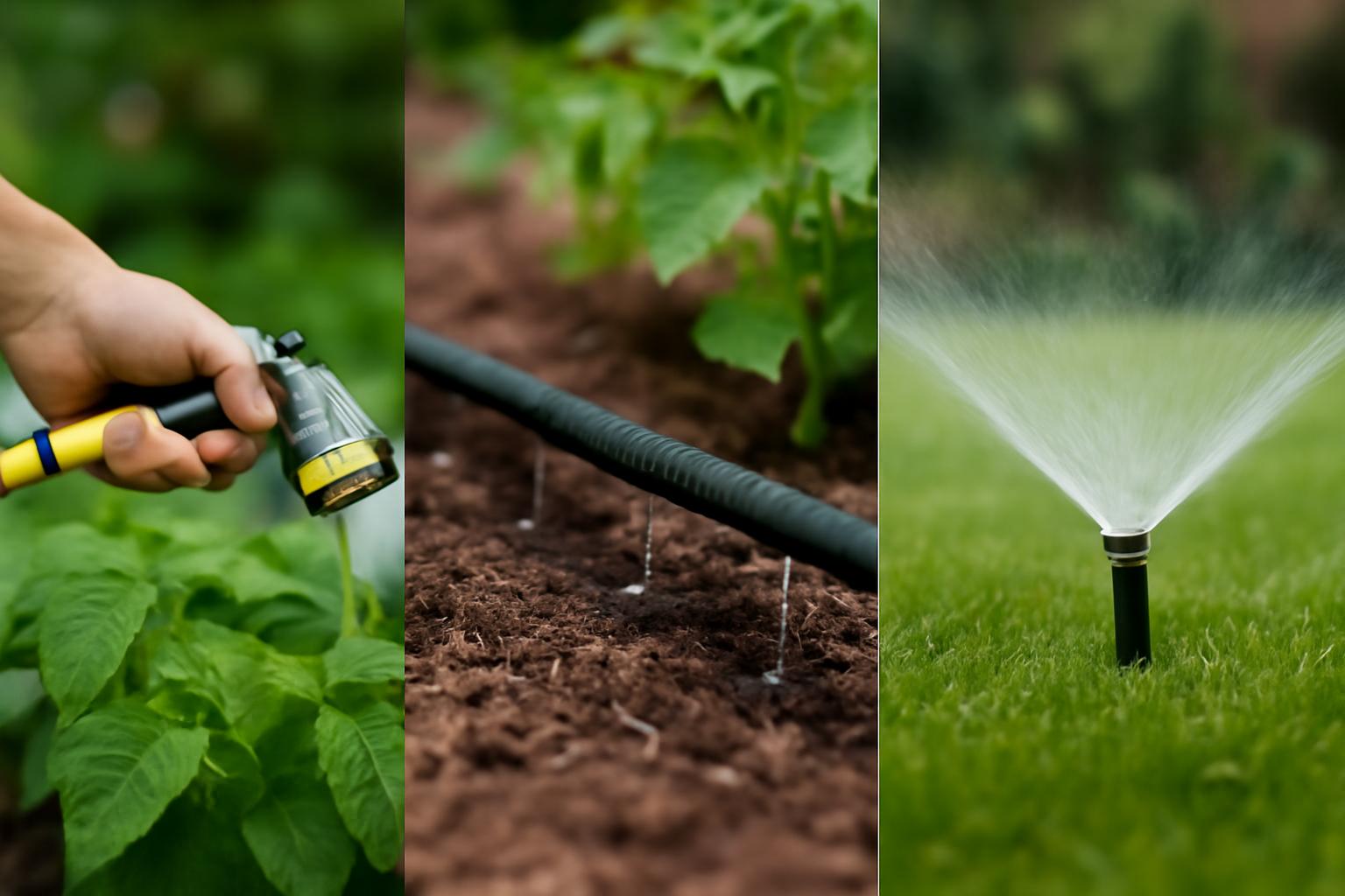 Nawadnianie ogrodu: ręczne, linie kroplujące, automatyczne