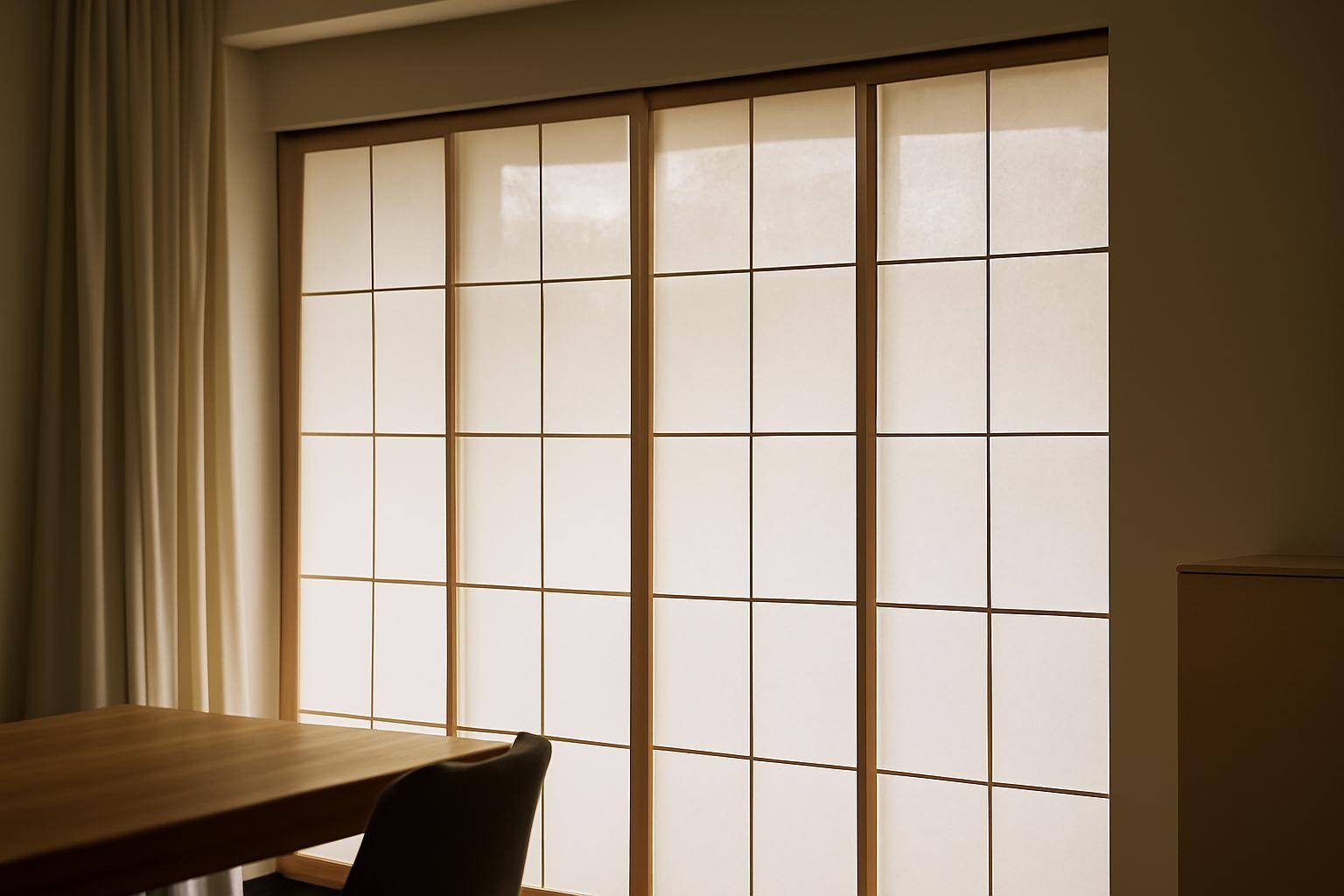 Panele japońskie – minimalistyczna osłona okien i podział wnętrz