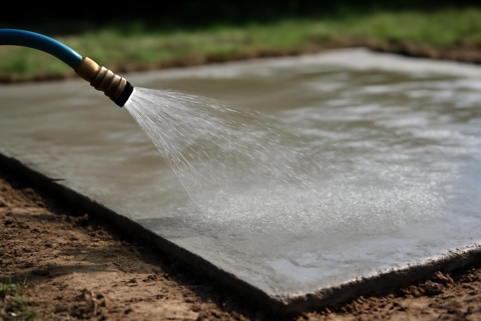 Pielęgnacja betonu po ułożeniu (nawilżanie i ochrona)