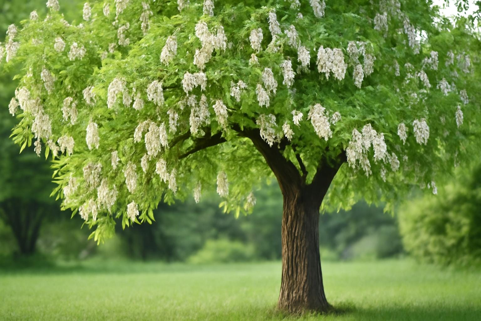 Robinia akacjowa (grochodrzew) – cechy, odmiany, wymagania