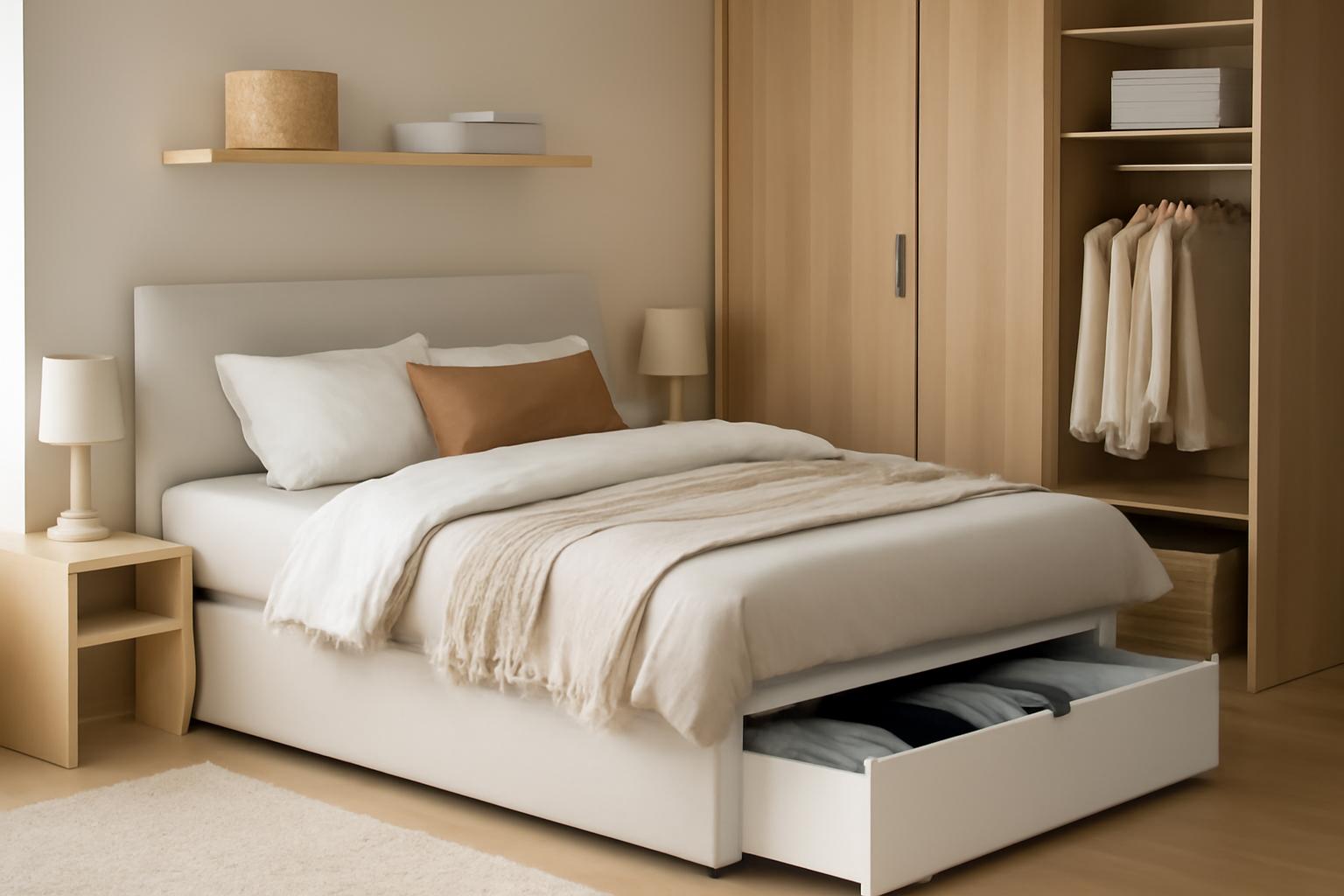 Sprytne przechowywanie w sypialni: ł&oacute;żko, szafa, schowki